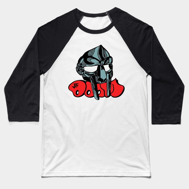 Rapper Mf Doom Mask Baseball T-Shirt by Geraldines